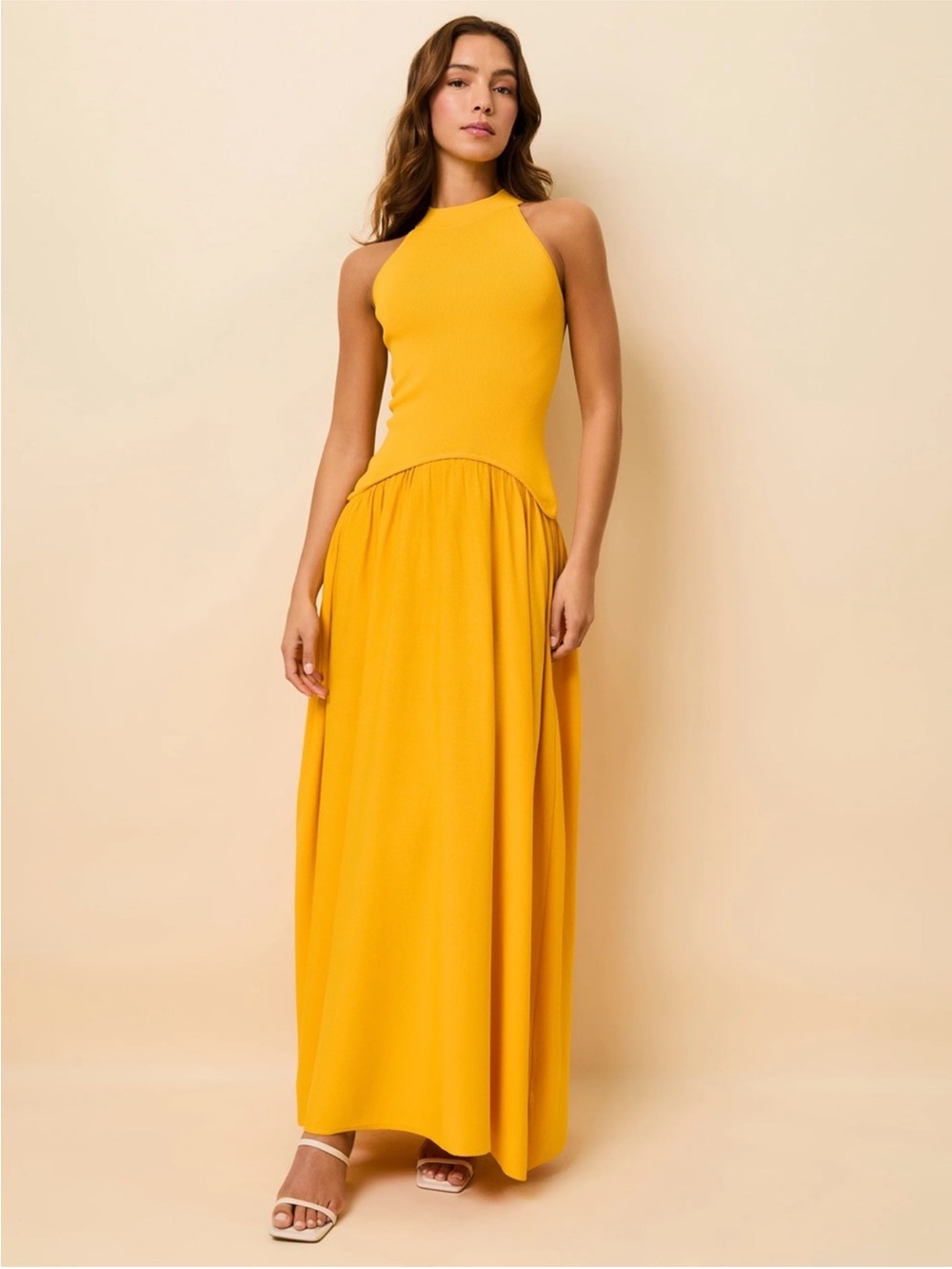 SOLID & STRIPED The Isola Dress in Pineapple - Picture 5 of 10